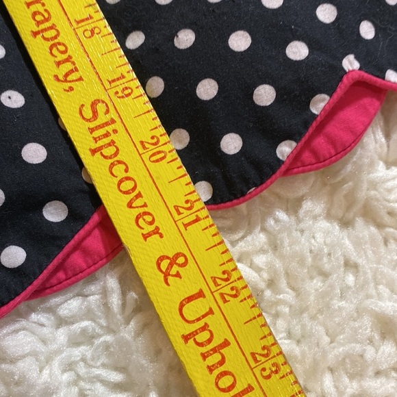 SAM TY BLACK & WHITE BARBIECORE POLKA DOT SKIRT PINK Peak a boo Hem Size… - Picture 10 of 11